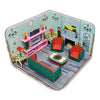 Webby Diy Build & Paint Living Room With Furniture Wooden Dollhouse
