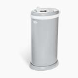 Ubbi Stainless Steel Diaper Pail with Child Safety Lock - Matte Grey