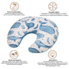 Crane Nursing Pillow - Caspian Whale