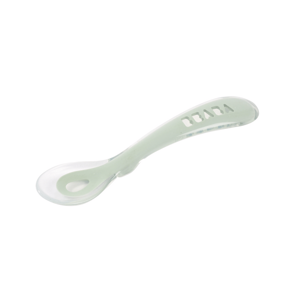 Beaba 2nd Stage Silicone Spoon - Misty Green