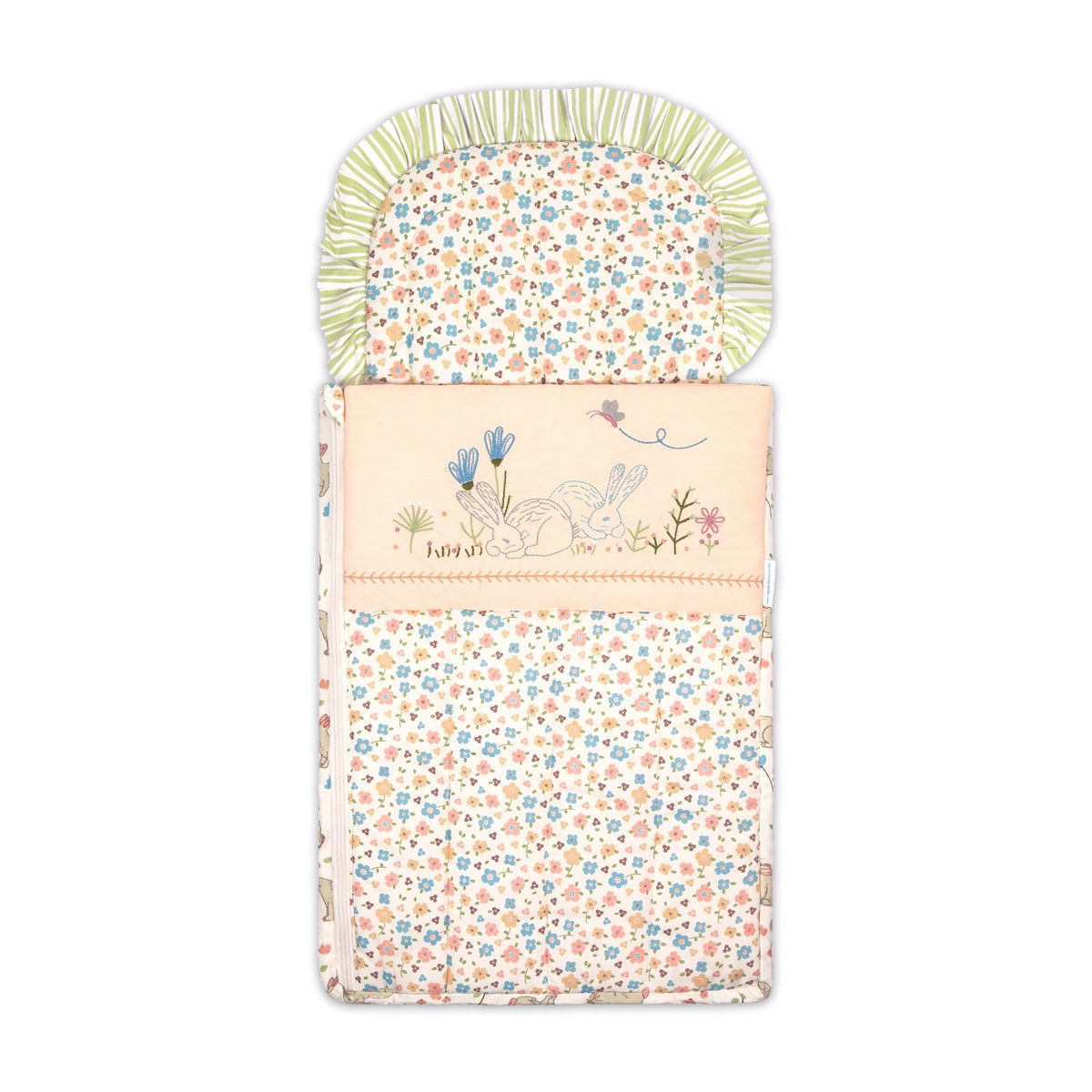 Abracadabra Quilted Baby Nest Bag – Bunny Garden