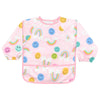 Hopop Waterproof Full Sleeve Baby Bib with Food Catcher Pocket – Apron Style - Assorted Print