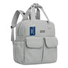 Hopop Baby Diaper Backpack with Changing Mat Large Capacity – Grey