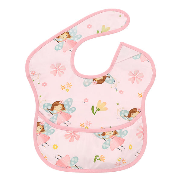 HopopEasy-Clean Waterproof Baby Bib with Food Catcher Pocket Asorted