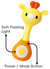 Hola Mini Rattle with Music & Light 3M+ Chick Multicolor