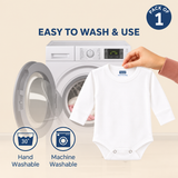 Hopop Baby Cotton Round Neck Full Sleeve Romper Pack of 1 - White