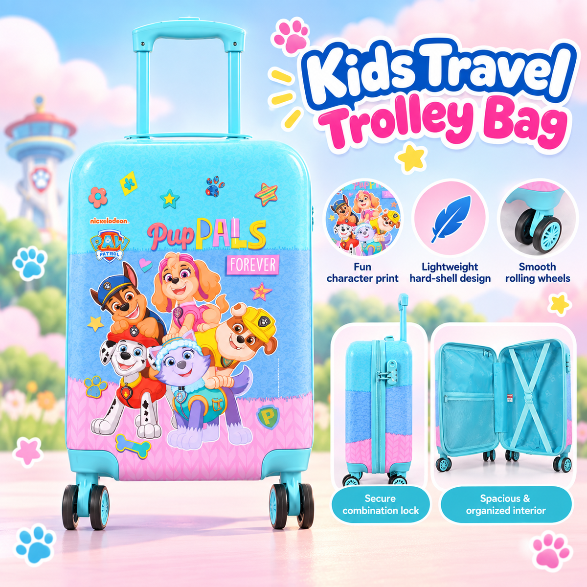 Striders Paw Patrol VIA102 Kids Strolly 18 Inch 46 cm Blue