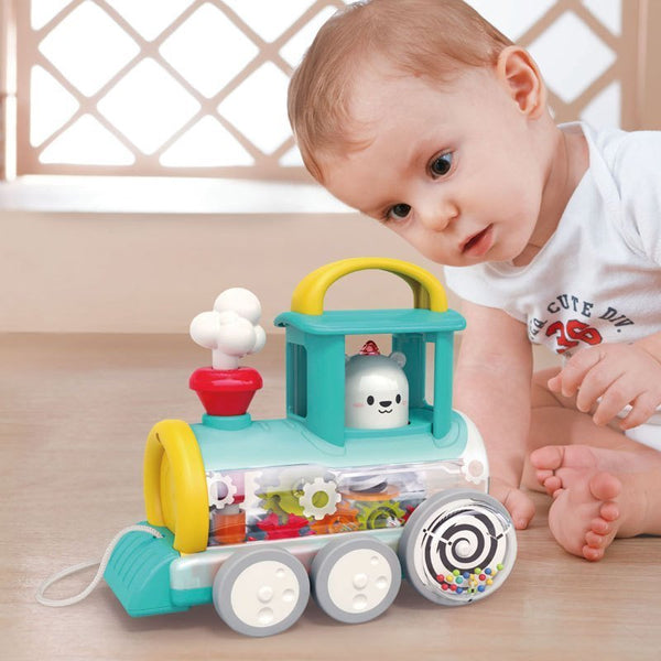 Hola Push Along Train Engine 6M+ Multicolor
