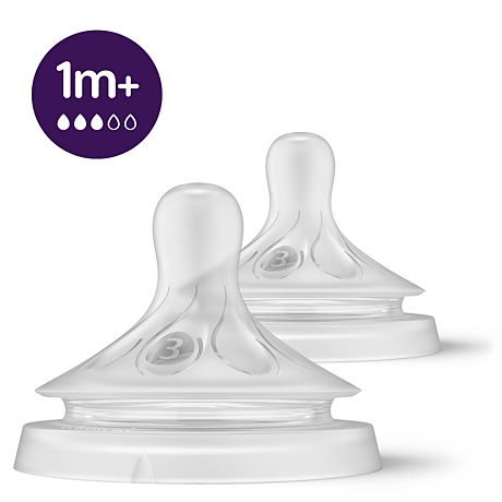 Philips Avent Natural Response Teat Flow 3 – 1M+ | Pack of 2