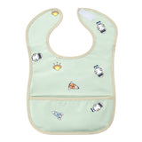 Hopop Easy-Clean Waterproof Baby Bib with Crumb Catcher - Assorted Prints