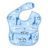 HopopEasy-Clean Waterproof Baby Bib with Food Catcher Pocket Asorted