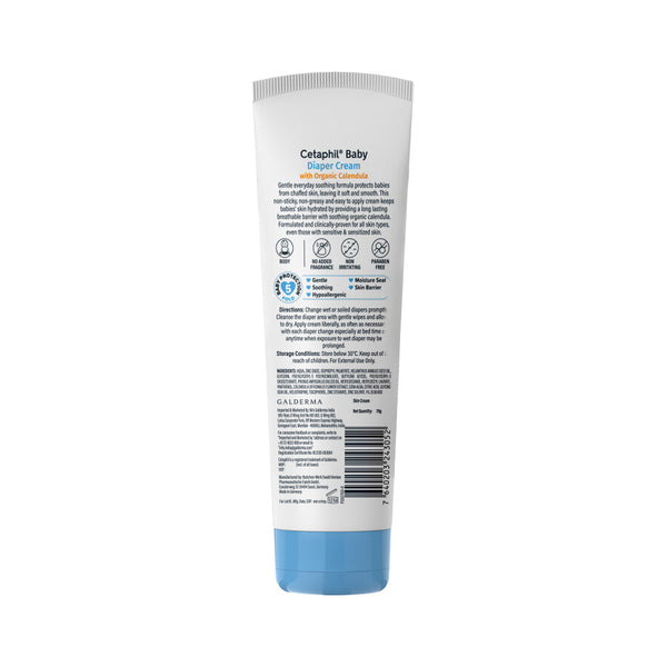 Cetaphil Baby Diaper Rash Cream with Organic Calendula 70 g