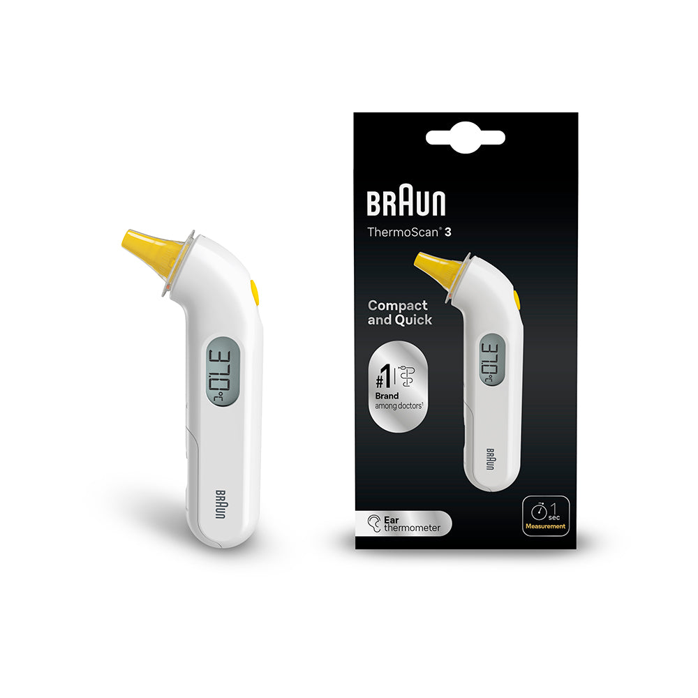 Braun ThermoScan 3 IRT3030 Ear Thermometer Compact White