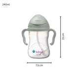 b.box Weighted Straw Sippy Cup 240 ml – Sage Green | 6M+