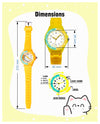 Spiky EVA30 Round Sports Analog Kids Watch 3–14Y – Yellow