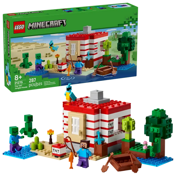 LEGO Minecraft The TNT Jungle House 8+ 287Pcs 21275