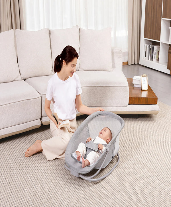 Mastela Deluxe 4-in-1 Baby Swing & Rocker Birth–36M – Grey