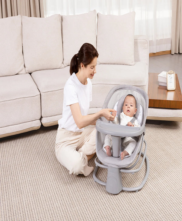 Mastela Deluxe 4-in-1 Baby Swing & Rocker Birth–36M – Grey