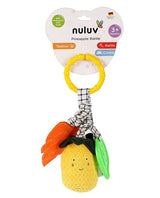 Nuluv Pineapple Baby Rattle – Soft Teether & Crinkle Toy, BPA-Free, 3+ Months