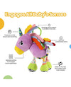 Nuluv Sparkly Unicorn Baby Toy – Rattle & Sensory Plush, 3+ Months