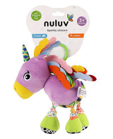 Nuluv Sparkly Unicorn Baby Toy – Rattle & Sensory Plush, 3+ Months