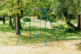 Plum Metal 2-In-1 Swing Set