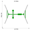 Plum Helios Metal Single Swing And Glider Set