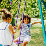 Plum Helios Metal Single Swing And Glider Set