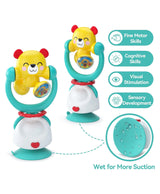 Hola 2-in-1 Kung Fu Bear Highchair Suction Toy & Rattle 10 x 7.5 x 20 cm Multicolor