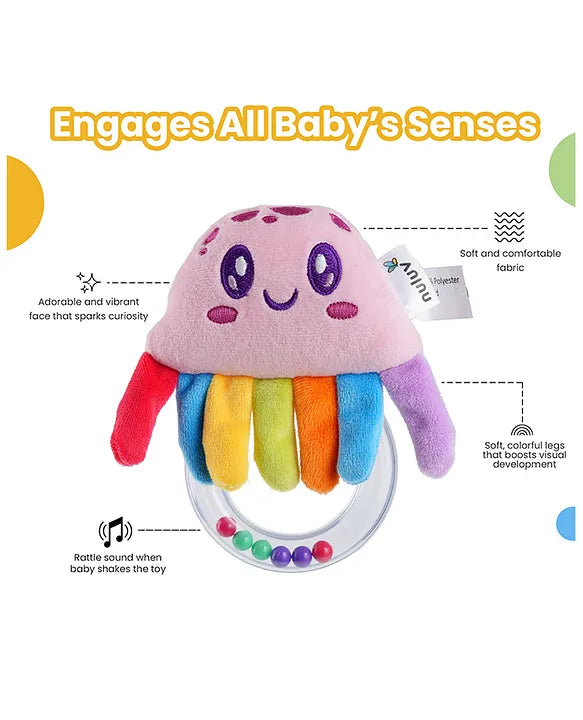 Nuluv Jelly Ring Rattle For Baby