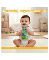Activity Toad Baby Toy, Crinkle Fish, Mirror, Teethers Stroller Toy for Babies