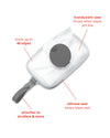 Skip Hop Grab & Go Snug Seal Wipes Case - Blush