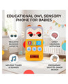 HOLA Owl Sensory Learning Busy Board 6 to 36 Months Multicolor