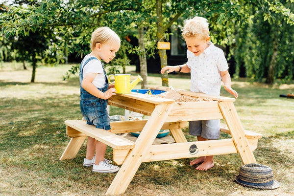 Plum Surfside Wooden Sand and Water Picnic Table