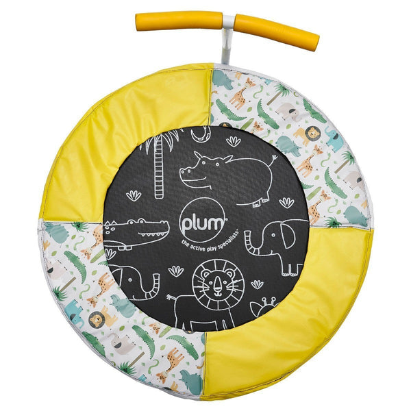 Plumplay Print & Sound Junior Bouncer Trampoline and Handle