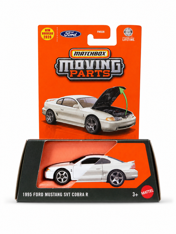 Matchbox Moving Parts 1995 Ford Mustang SVT Cobra R