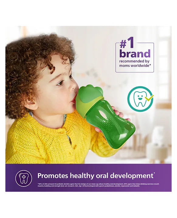 Philips Avent Bendy Straw Cup 300 ml – Green | 12M+
