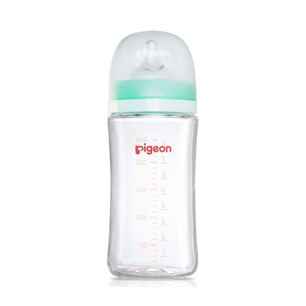Pigeon Glass Nursing Bottle with Softlatch Nipple 240ml