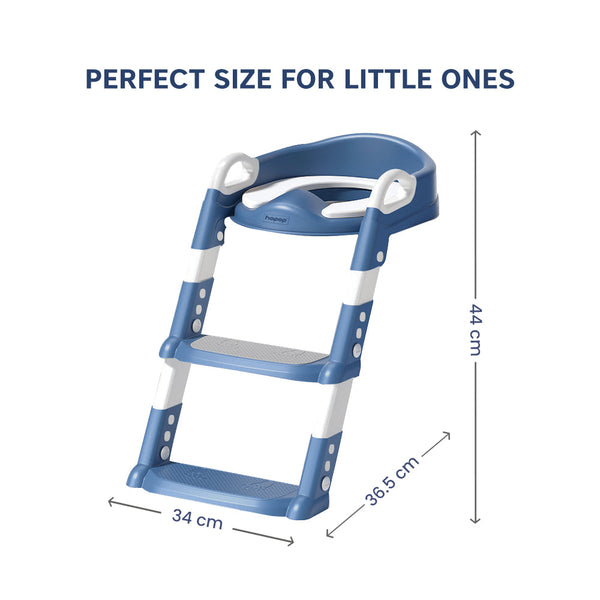 Hopop Toddler Potty Training Seat with Step Ladder - Blue