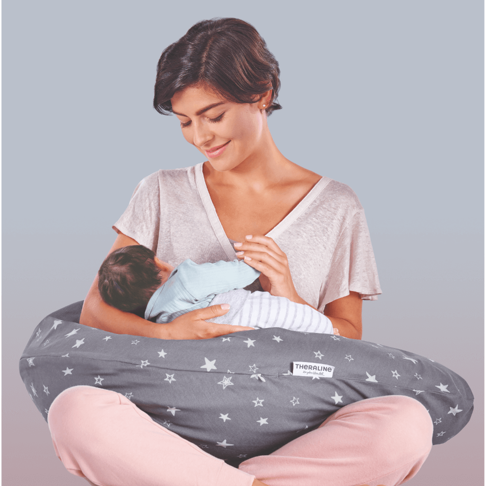 Theraline The Original Maternity & Nursing Pillow 190 × 40 cm King of the Desert Taupe