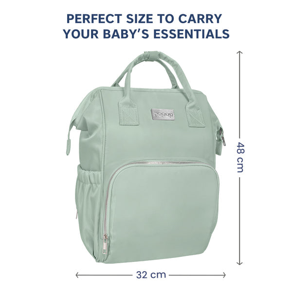 Hopop Portable & Stylish Travel Friendly Spacious Baby Diaper Bag One Size – Green