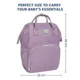 Hopop Portable & Stylish Baby Diaper Bag - PLUM