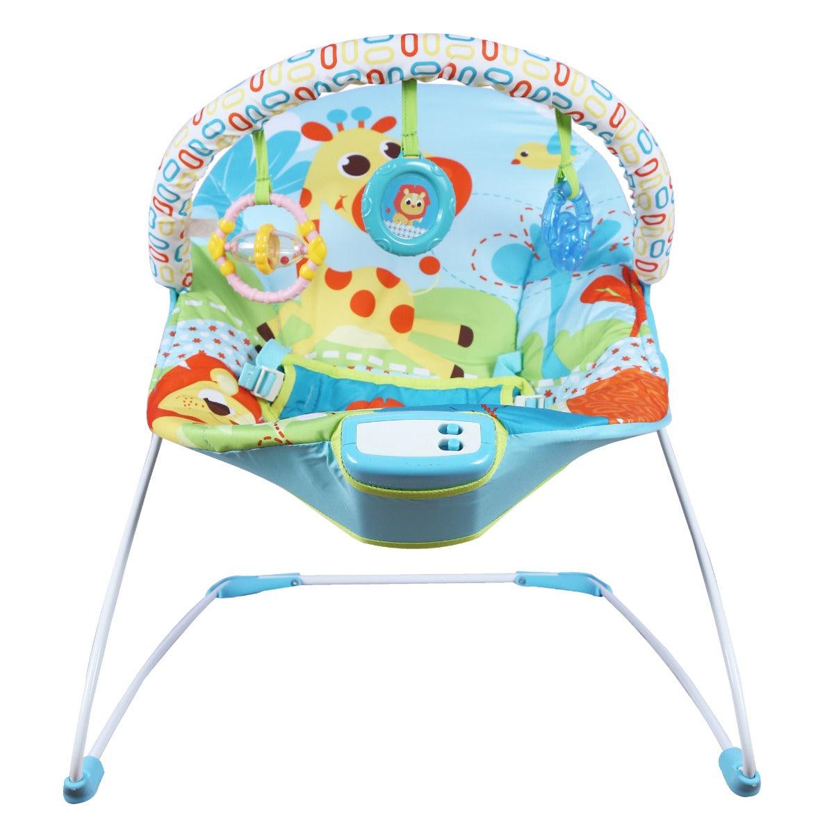 Mastela Music & Soothe Baby Bouncer Birth to 11 Kg Blue Lion