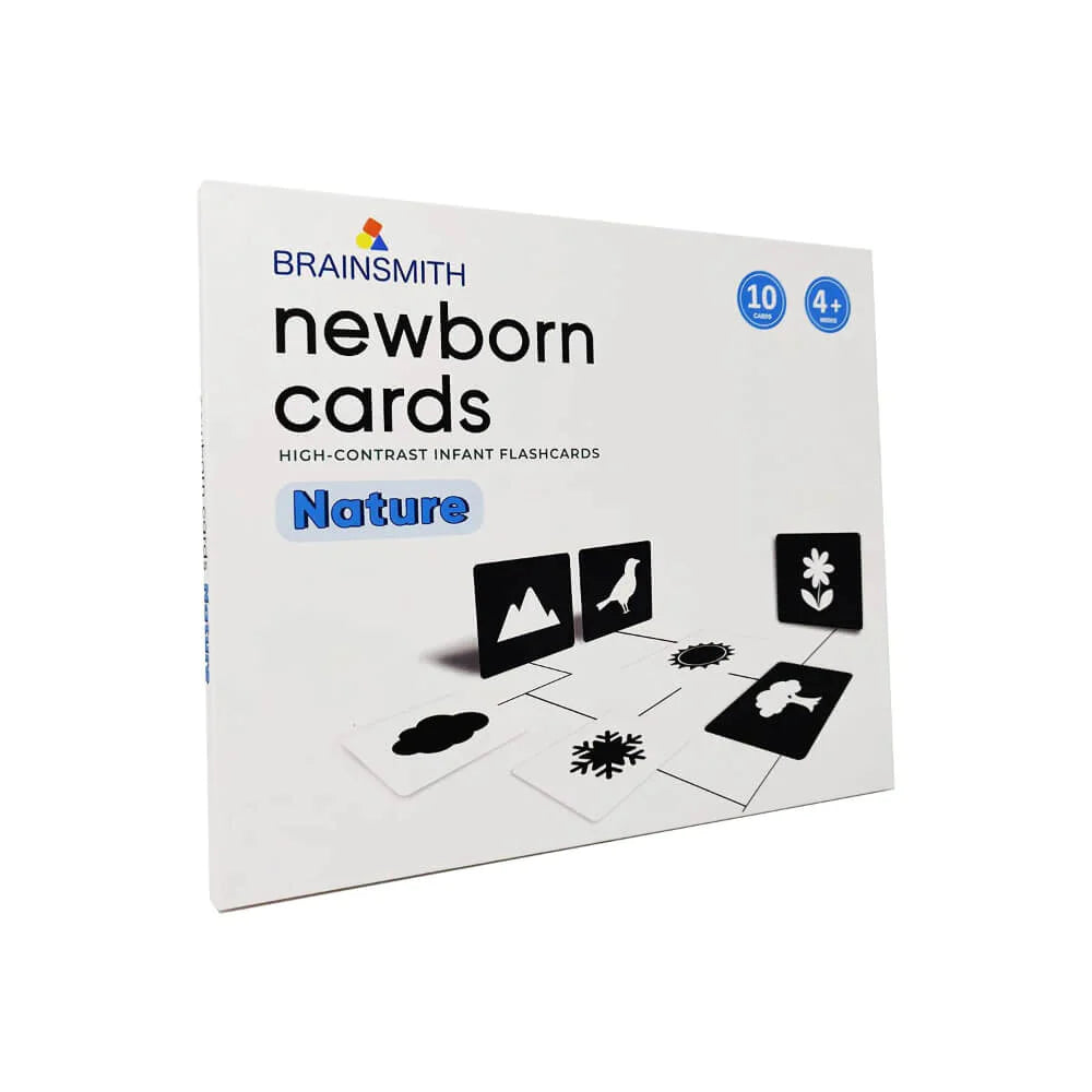Brainsmith Nature Newborn High Contrast Flash Cards Set of 10 Cards 26 × 22 cm Black & White