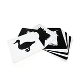 Brainsmith Farm Animals Newborn High Contrast Flash Cards Set of 10 Cards 26 × 22 cm Black & White