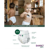 Bambo Nature Premium Baby Pants Diapers Size 4 Large 7–12 kg – Pack of 40