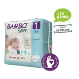 Bambo Nature Premium Baby Tape Diapers Size 1 XS 2–4 kg – 22 Pack