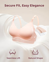 Momcozy YN21 Ultra Soft Seamless Nursing Bra - S - Beige