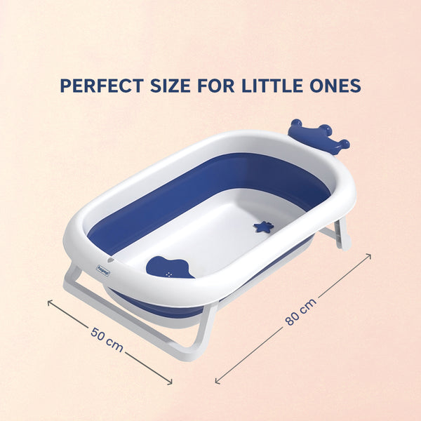 Hopop Deluxe Foldable Baby Bath Tub - BLUE