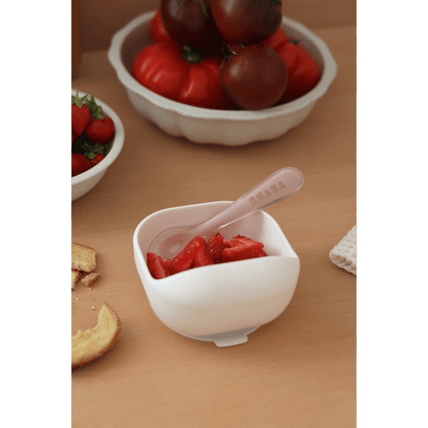 Beaba 2nd Stage Silicone Spoon - Cotton Candy